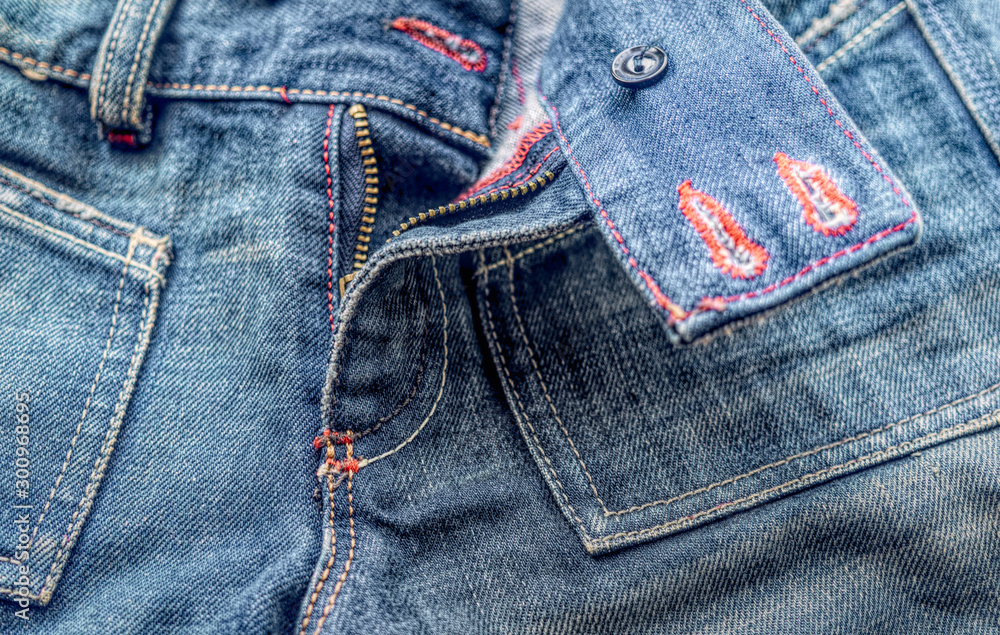 Classic blue jeans. Modern daily fashion Classic blue jeans. Modern daily fashion