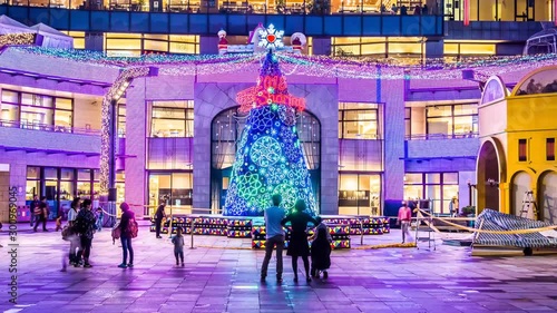 Christmas tree in Taipei, Taiwan, beautiful scenery