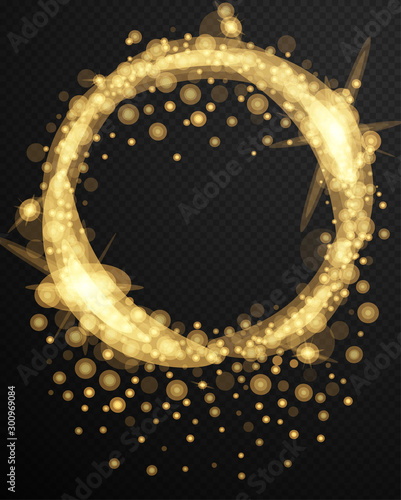 Background design with bright light