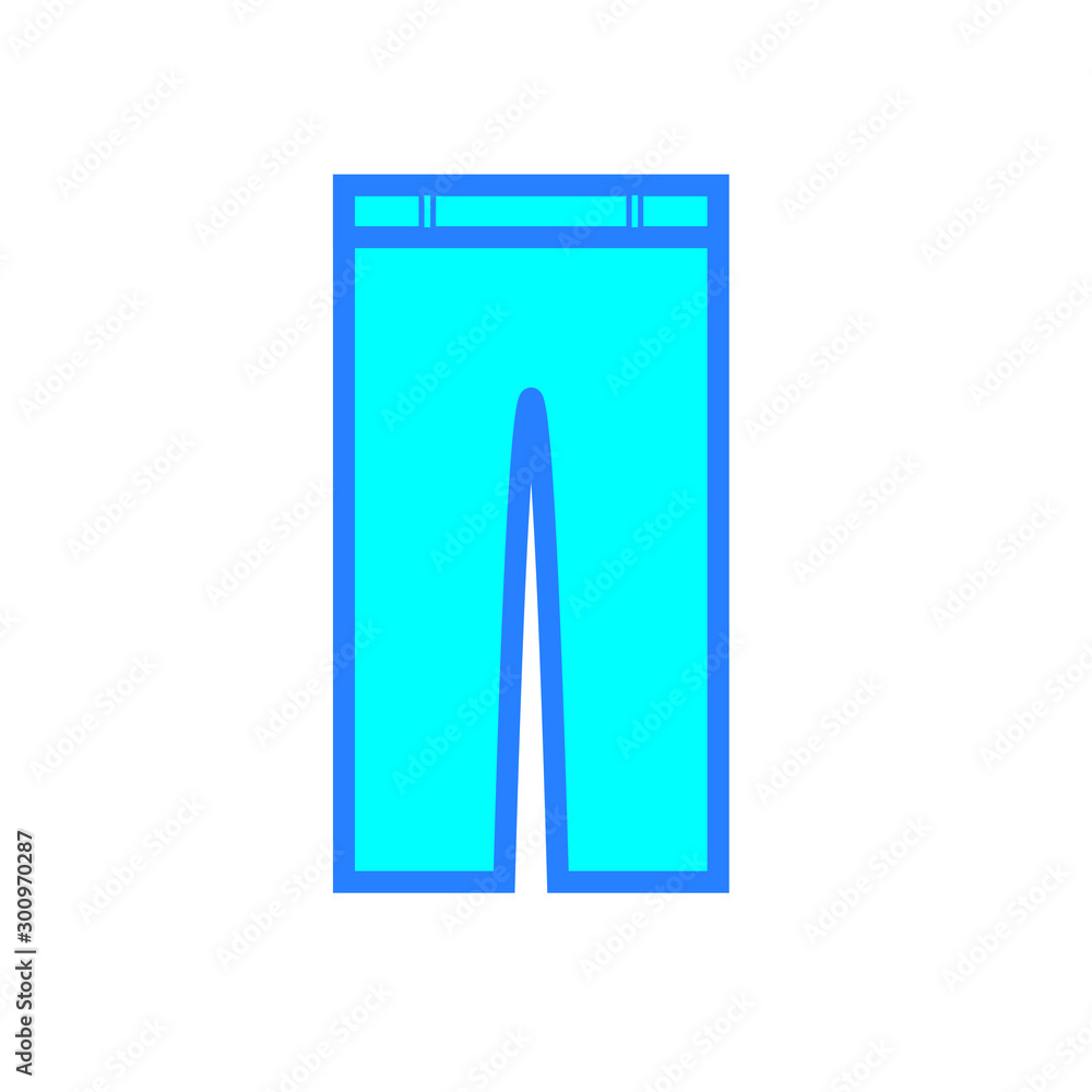 vector simple icon with jeans shape vector simple icon with jeans shape