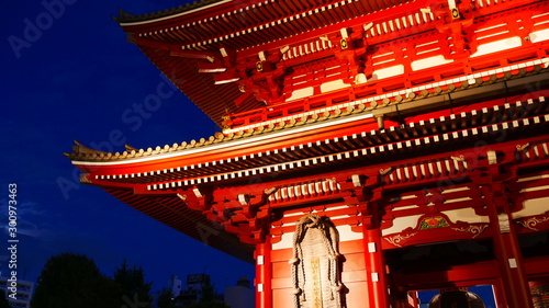 Senso-ji  temple by night