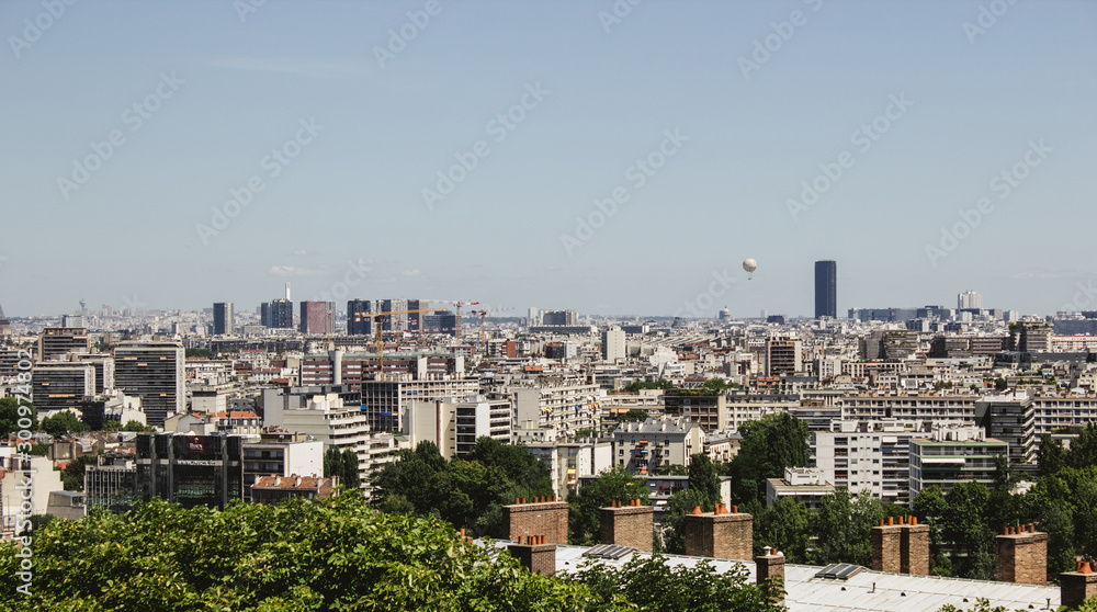 View of Paris from above