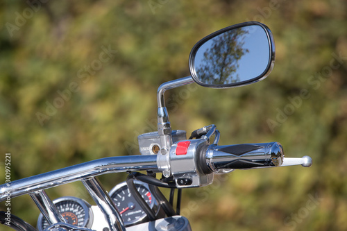 bike on a green background