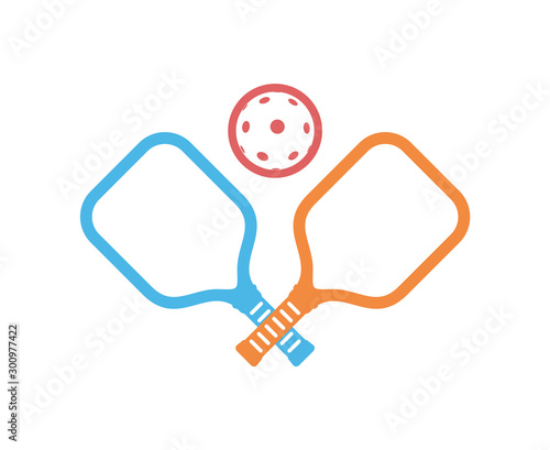 Pickleball sport symbol