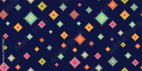 Ornamental graphic art decorative seamless wallpaper vector