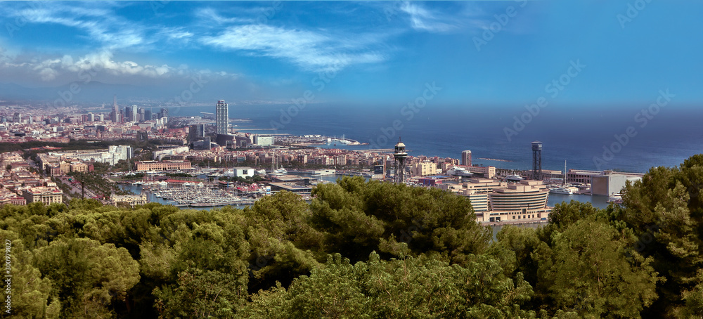 Panorama of Barcelona, Maremagnum, Port Vell
