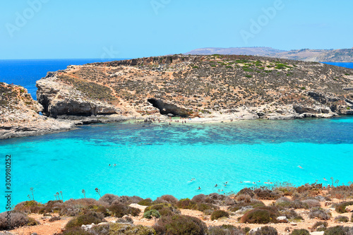 Malte : blue lagoon sur l'île de comino