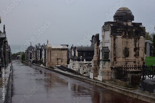 Принти на полотні The maritime cemetery of La Ballena (Castro Urdiales), Santander (Cantabria), is an important example of architecture, history and funerary culture: neoclassical style, modernism, art deco and Gothic