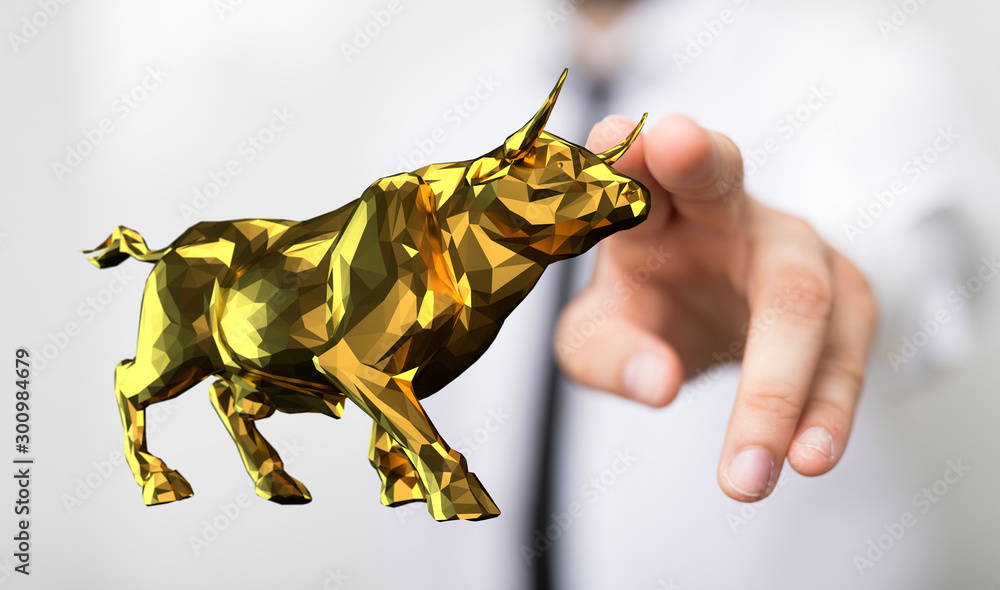 Fototapeta premium bullish Diagram - Graph Stock Trading