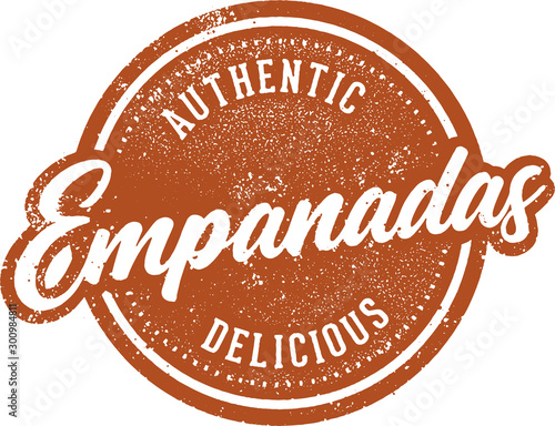 Vintage Empanadas Stamp for South American Restaurant
