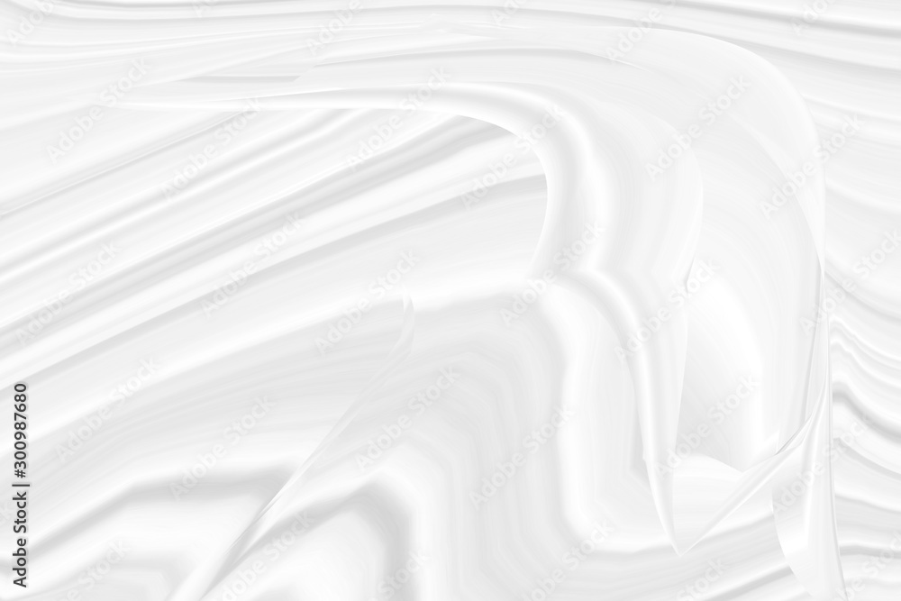 Obraz premium Abstract grey white waves and lines pattern. Futuristic template background. 