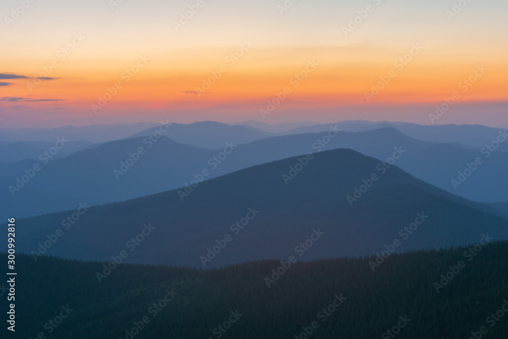 Beautiful summer in the Carpathian Mountains with tourists in tents with beautiful views .. Beautiful summer in the Carpathian Mountains with tourists in tents with beautiful views ..