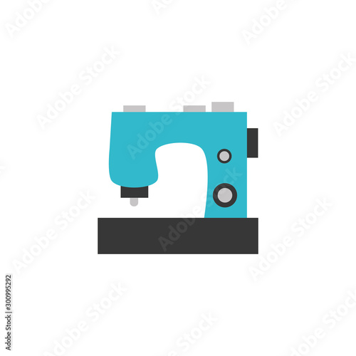 Isolated tailor machine flat design