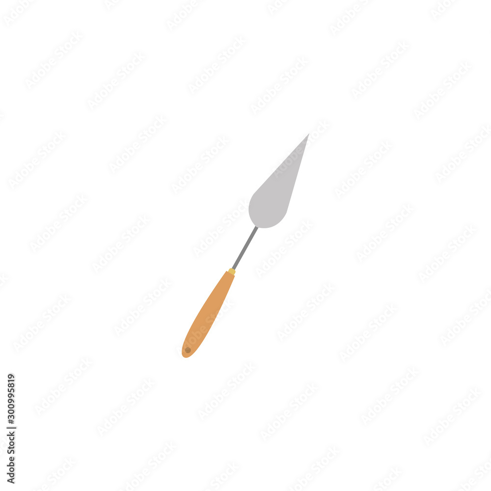 Isolated paint spatula flat design Isolated paint spatula flat design