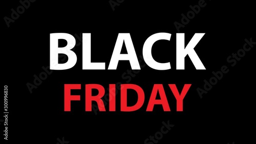 Black Friday sale. Black Friday text is formed  from small particles. video 4K