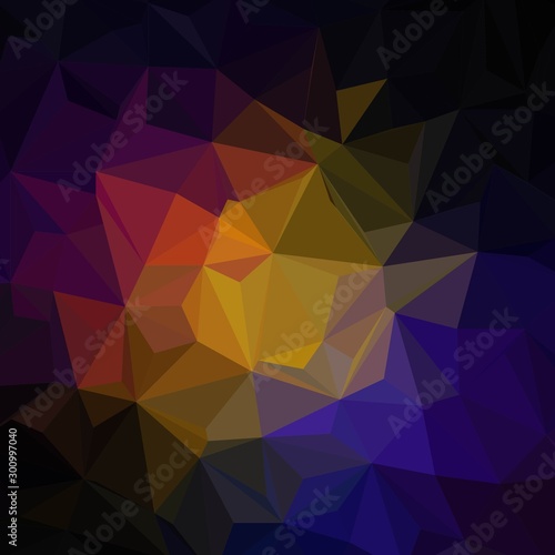 color polygonal illustration  which consist of triangles. Geometric background in Origami style with gradient. Triangular design for your business. eps 10