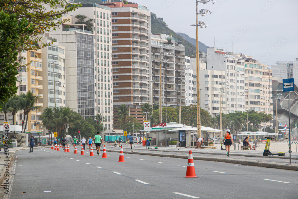 Copacabana Beach in Rio de Janeiro.