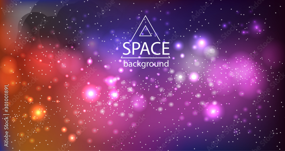 Space galaxy background with cosmic light and stars Space galaxy background with cosmic light and stars