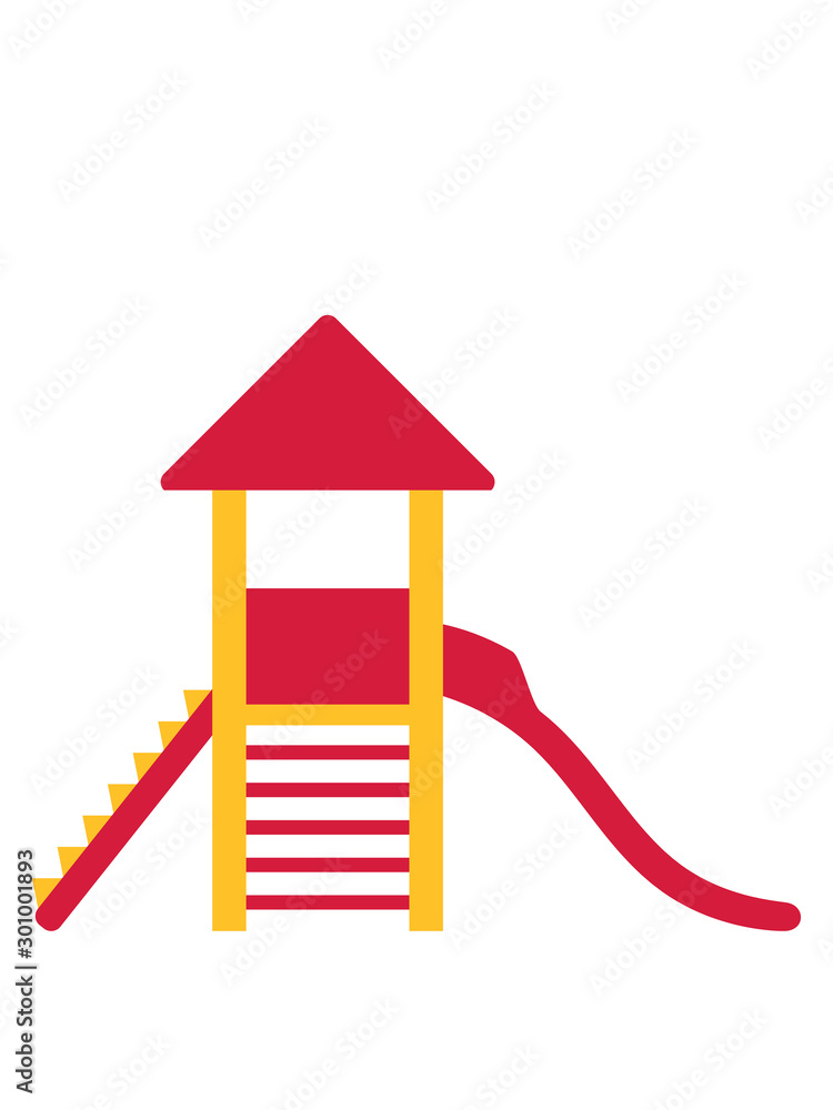 spielplatz kinder spaß sandkasten draußen rutsche rutschen spielen klettern  turm leiter treppe haus clipart design garten familie Stock-Illustration |  Adobe Stock