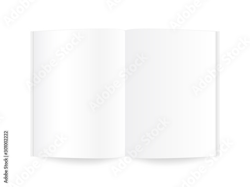 Open book in realistic style .Vector graphics for web sites.