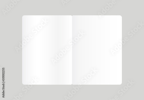 Open book in realistic style .Vector graphics for web sites.