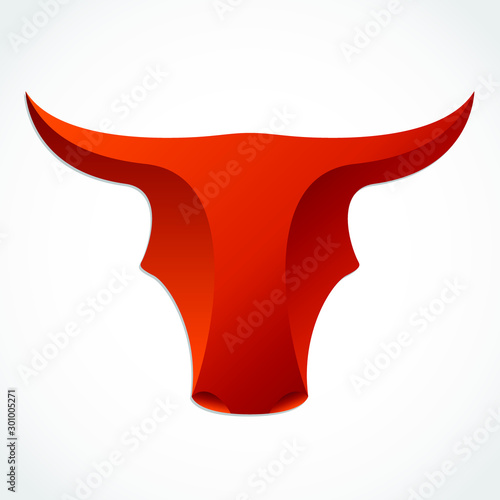 bull head 3d logo design