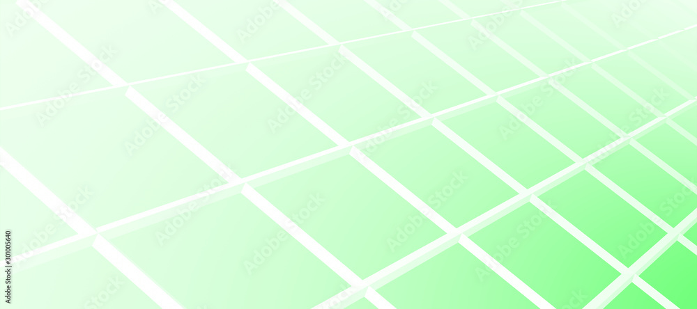 Fototapeta premium abstract green 3d box background, 3d illustration and wallpaper