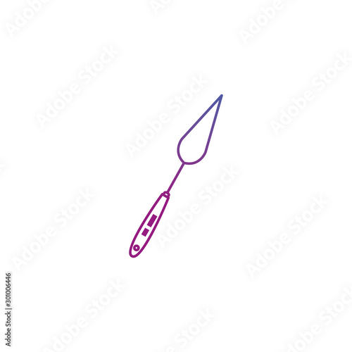 Paint spatula line gradient design