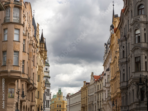 palazzi del quartiere ebraico a Praga