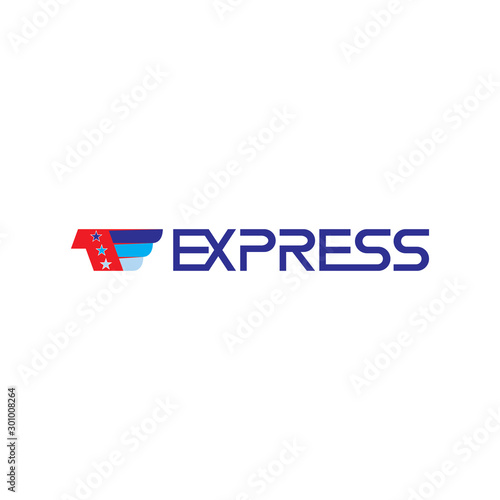 EXPRESS letter logo design vector
