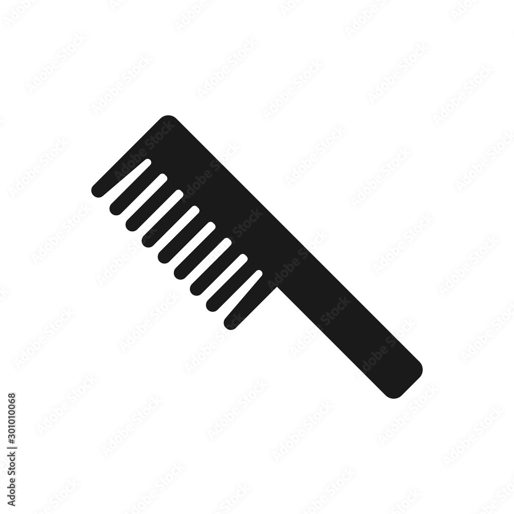 Comb icon on white background. Flat comb illustration, beauty salon, hairdresser symbol for modern website and mobile application UI design. Comb icon on white background. Flat comb illustration, beauty salon, hairdresser symbol for modern website and mobile application UI design.