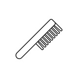 Comb icon. Everyday flat comb icon. Beauty Salon & Barber illustration for perfect mobile and web concept.