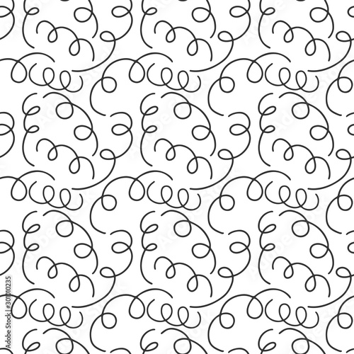 Line swirls vector concept in doodle and sketch style. Hand drawn illustration for printing on T-shirts, postcards.