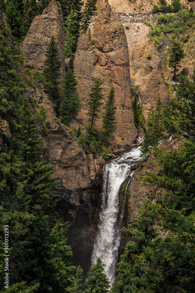 Tower Falls Waterfall, Yellowstone National Park