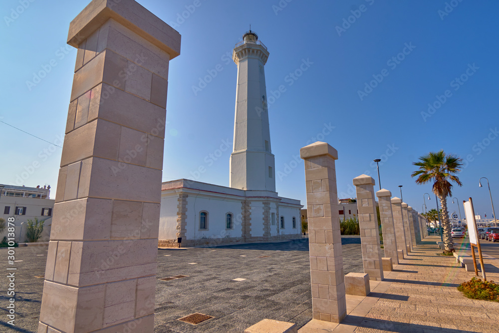 Obraz premium White Lightouse Of Torre Canne Puglia Italy