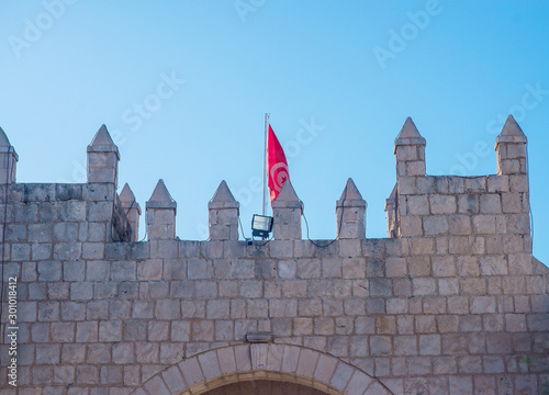 Fortress in El Kantaoui, Tunisia. Travel photo