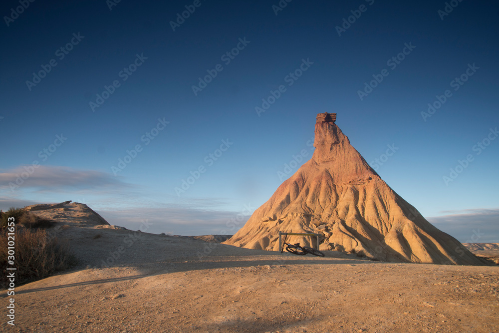 Bardenas Reales desert in Navarra, Spain