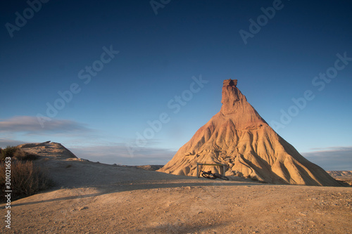 Bardenas Reales desert in Navarra  Spain