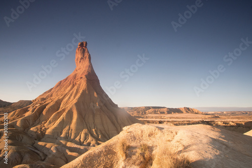 Bardenas Reales desert in Navarra  Spain