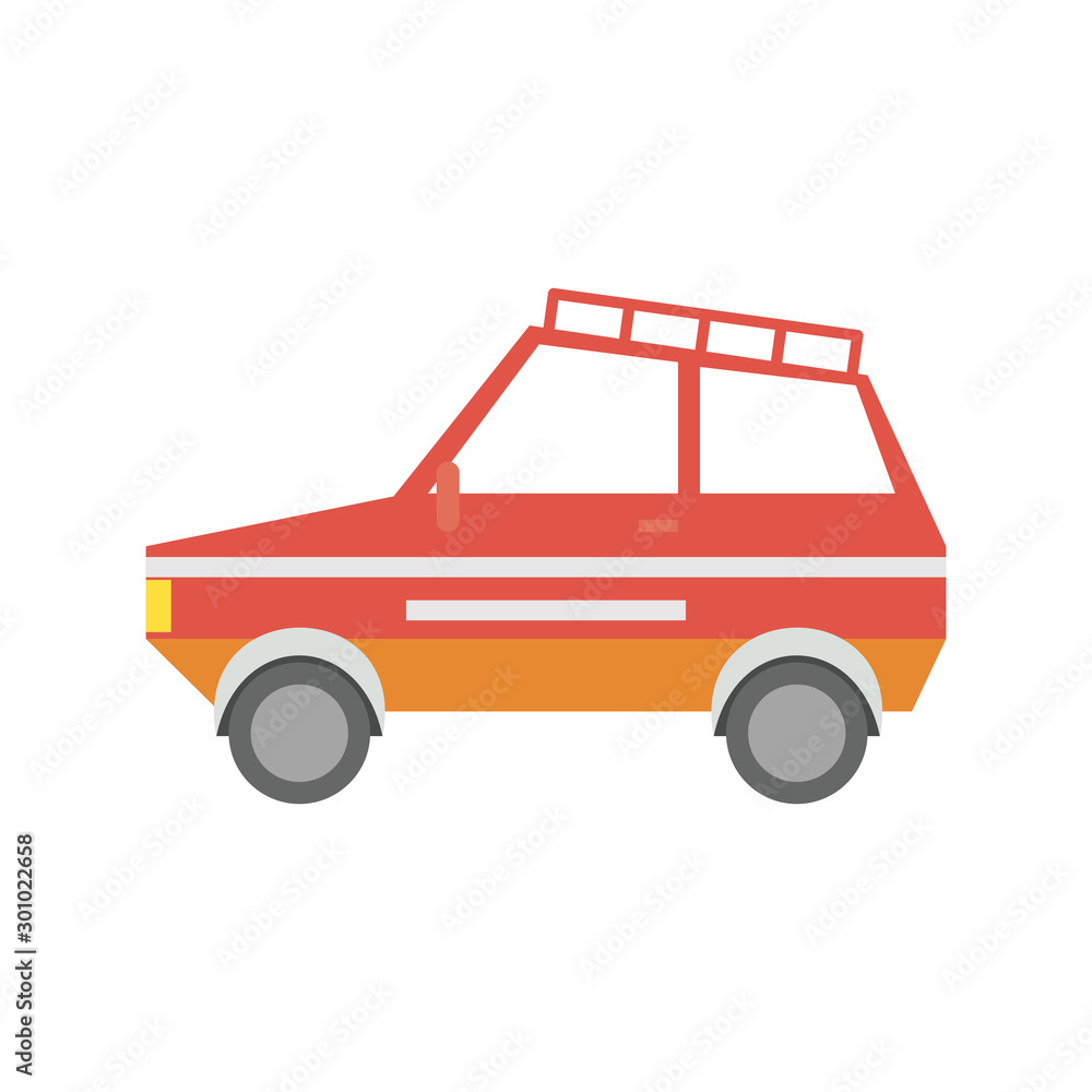 Isolated car icon flat design