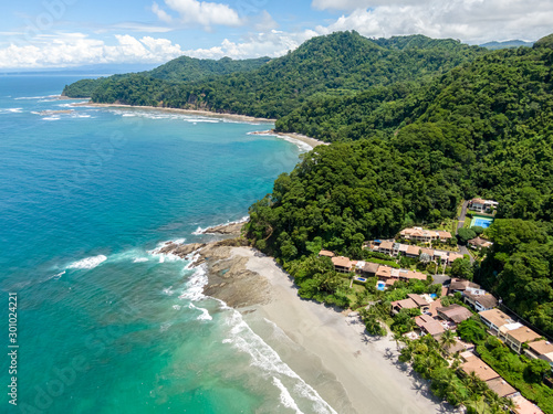 Beautiful aerial view of the magnificent beach in Costa Rica  © Gian