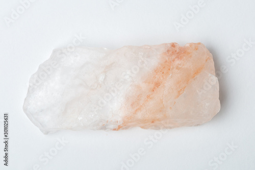 Natural Quartz Crystal, isolated on white background