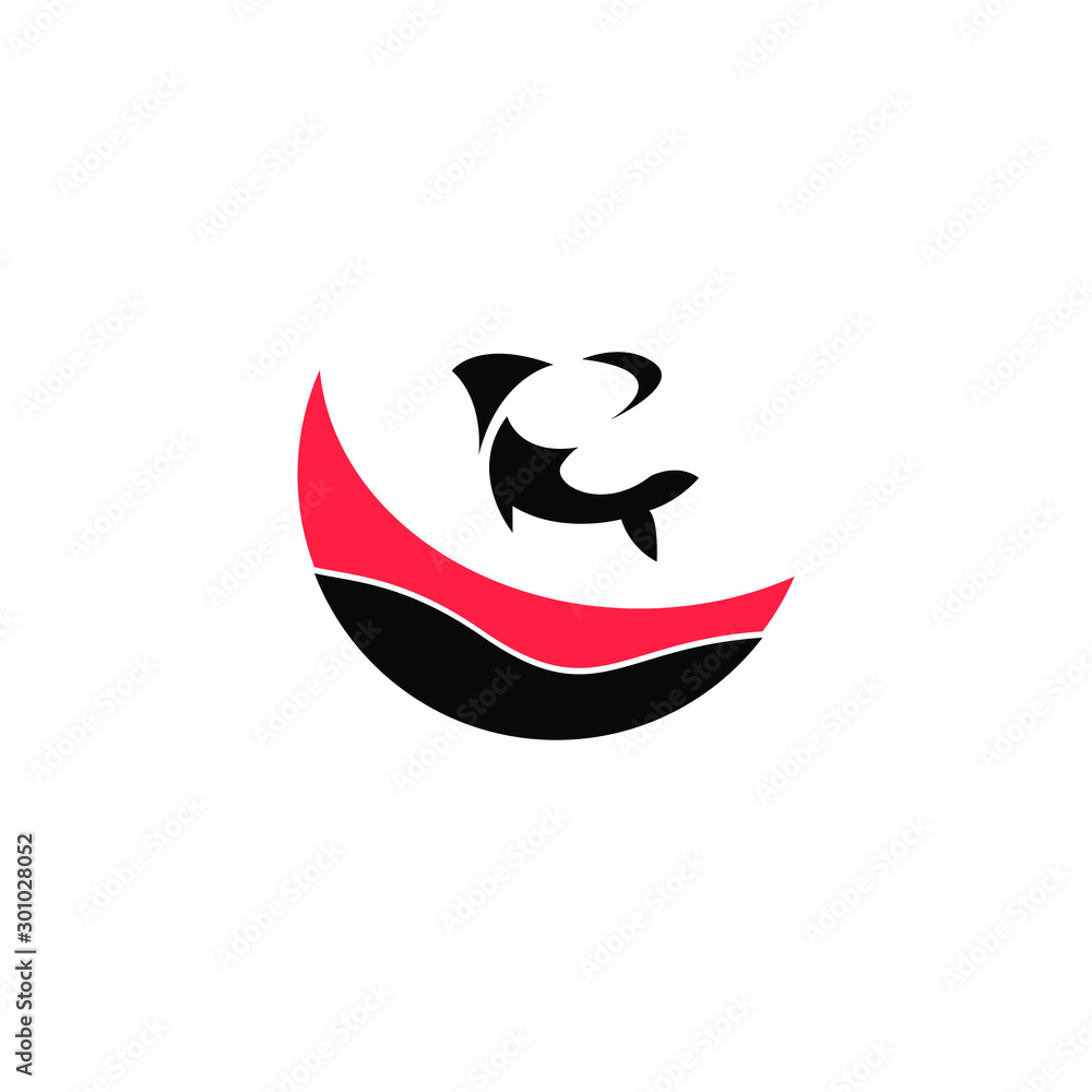 unique fishing related logo. fish vector illustration unique fishing related logo. fish vector illustration