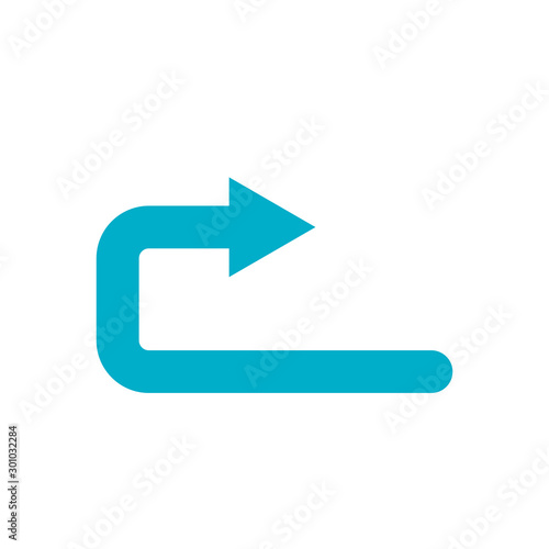 Free Download Isolated blue arrow icon vector design - GFXLoad