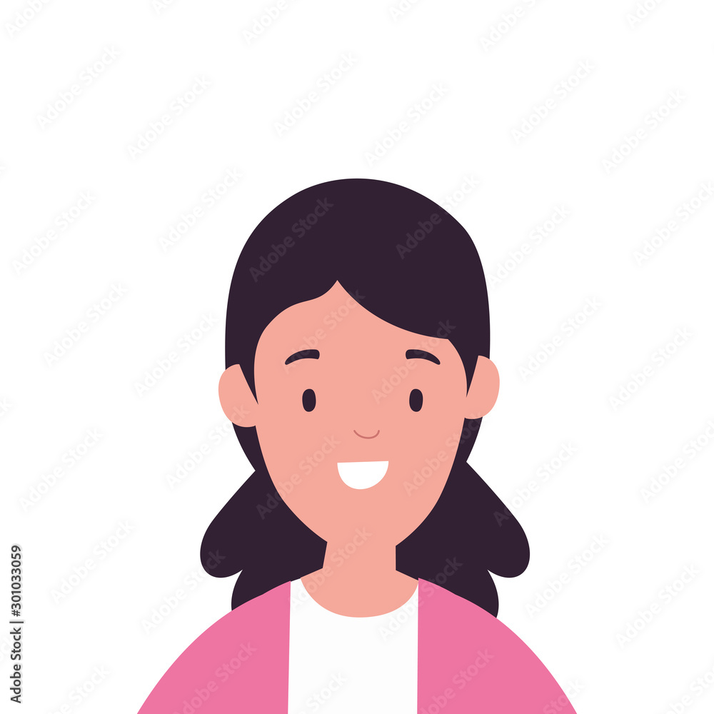 head of beautiful woman avatar character vector illustration design head of beautiful woman avatar character vector illustration design