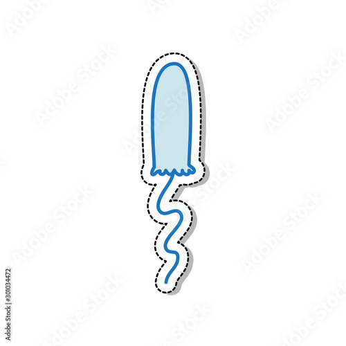tampon doodle icon, vector illustration