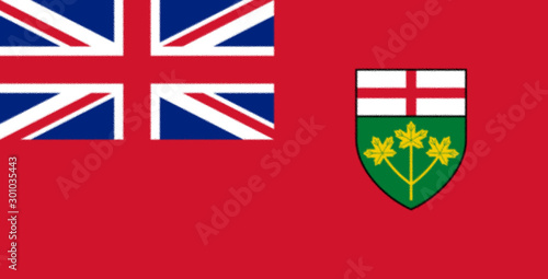 Fotografie The flag of Ontario is the provincial flag of Ontario, Canada