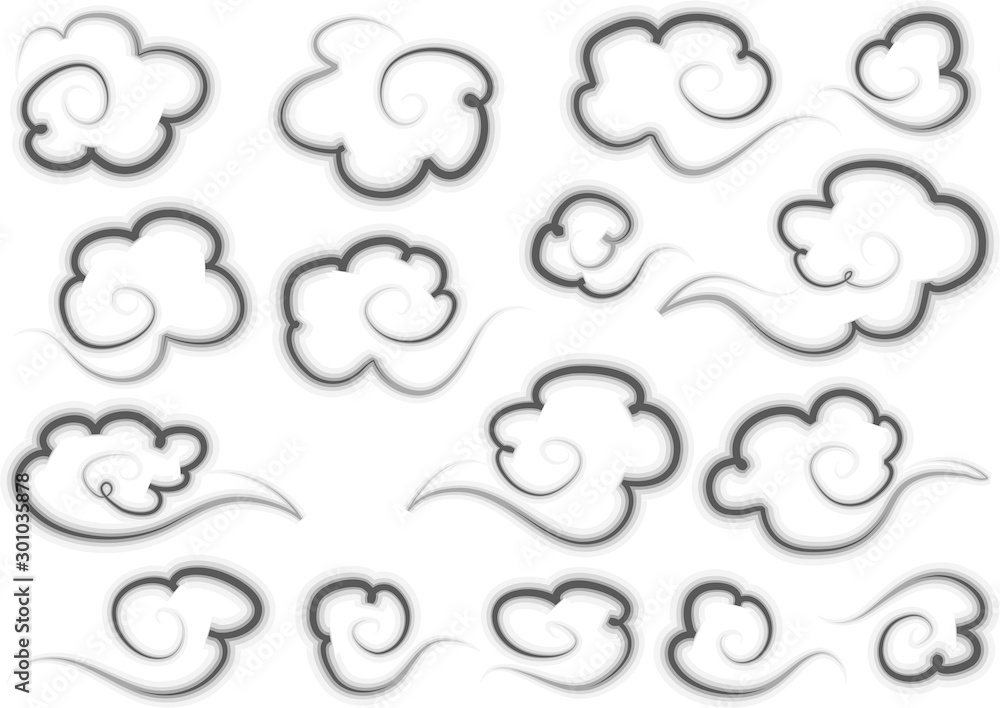 clouds and lines design backgroudn clouds and lines design backgroudn