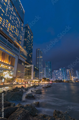 cartagena city at night