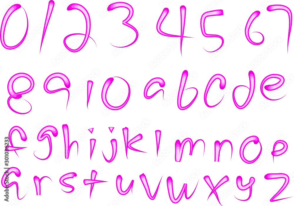 numbers and fonts letter design numbers and fonts letter design